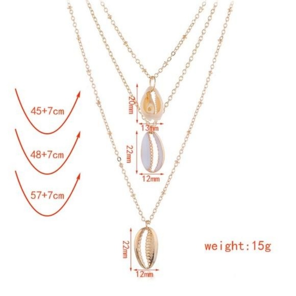 LAST ONE!! Layered Shell Necklace - Picture 7 of 7